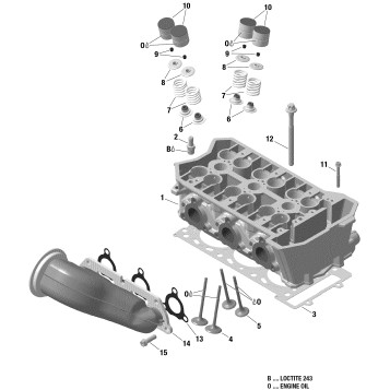 01- Cylinder Head And Exhaust Manifold 900 HO