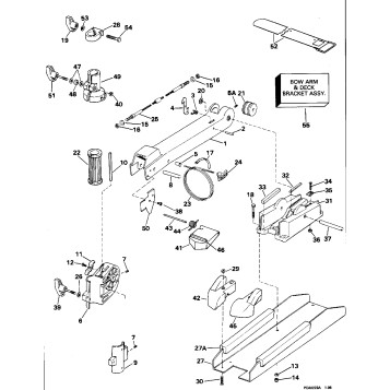 BOW ARM & DECK BRACKET GROUP