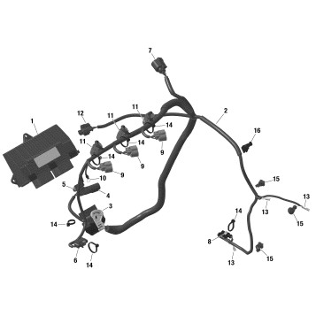 01- ROTAX - Engine Harness And Electronic Module