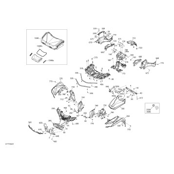 09- Body And Accessories 6X6 - 650 EFI - North america  -  Front