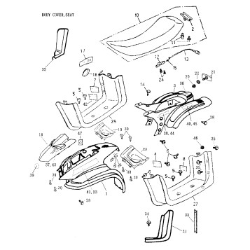 09- Body Cover, Seat 166a-15
