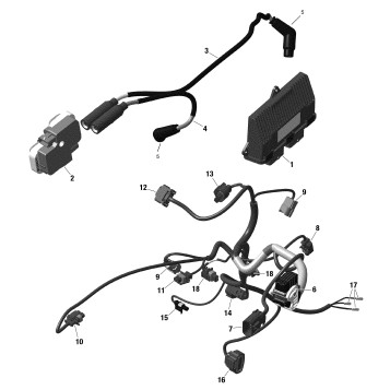 01- Rotax - Engine Harness And Electronic Module - 322