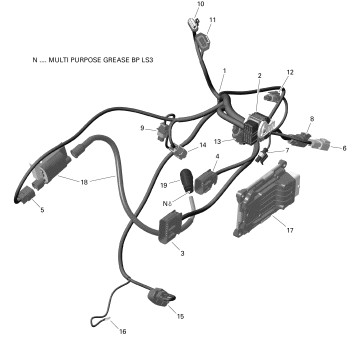 10- Engine Harness And Electronic Module - 450 EFI - CARB
