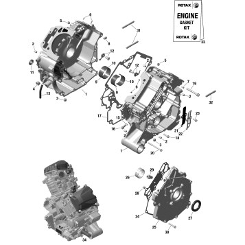 01- Rotax - Crankcase - 322