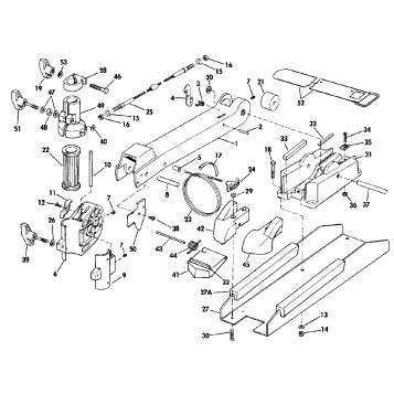 BOW ARM AND DECK BRACKET GROUP  (