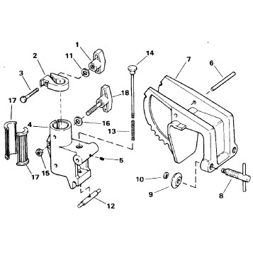 TRANSOM MOUNT STERN BRACKET