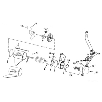 MOTOR AND ADAPTER GROUP/24 VOLT