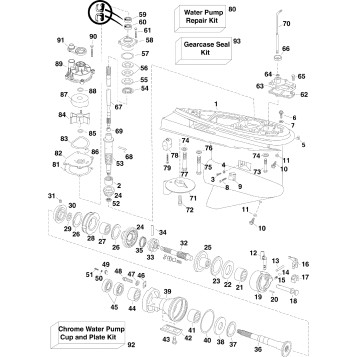 GEARCASE, O-Type, Counter Rotation