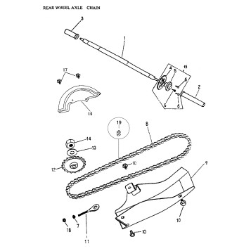 05- Rear Wheel Axle, Chain