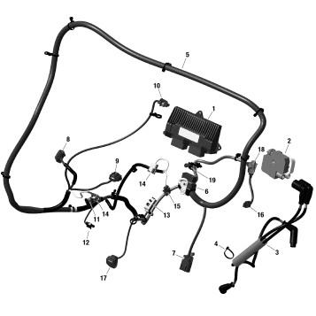 01- Rotax - Engine Harness And Electronic Module Maverick