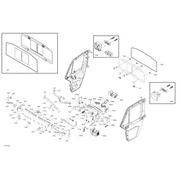 09- Enclosure Cab - HD10 - XT CAB - North America - Rear Window & Dash Section