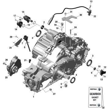 01- ROTAX - Gearbox Assy and Drive Shaft