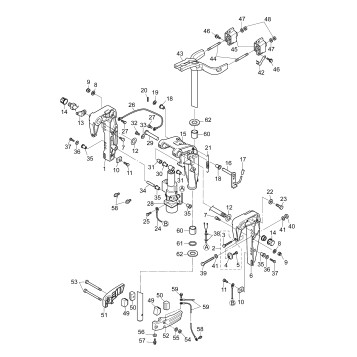 16-4_STERN & SWIVEL BRACKET (POWER TILT)