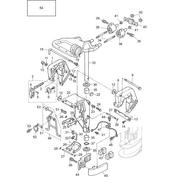 16-4_STERN & SWIVEL BRACKET (R, TE MODELS)
