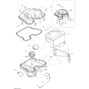 02- Air Intake Silencer 800R