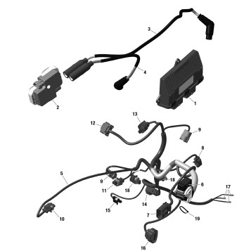 01- ROTAX - Engine Harness And Electronic Module