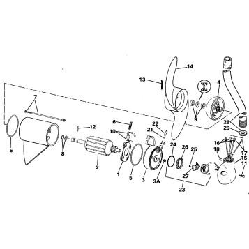 MOTOR AND ADAPTER GROUP / 12 VOLT