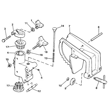 TRANSOM MOUNT STERN BRACKET