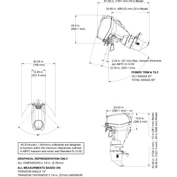 PROFILE DRAWING - Manual Tilt, Remote Steer