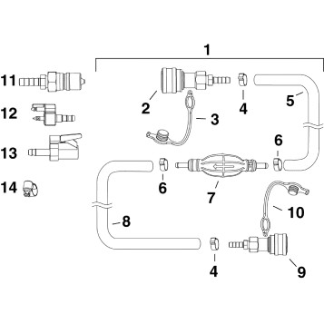 FUEL HOSE & PRIMER BULB ASSY