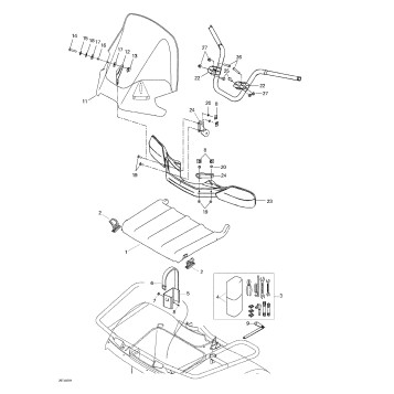 09- Windshield And 09- Front Tray