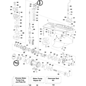 GEARCASE, M2-Type, Counter Rotation