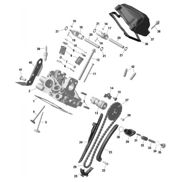 01- Cylinder Head, Rear - 800R EFI