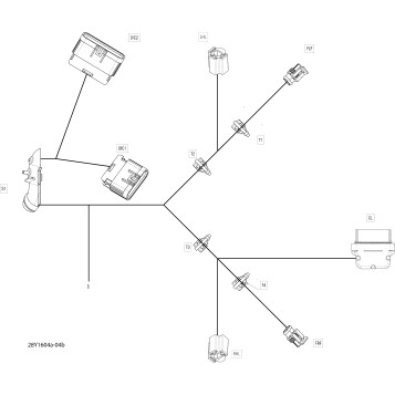 10- Electrical Harness - Console - Package Standard-S-Special - Except North America