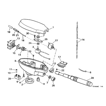 CONTROL HOUSING GROUP/HAND STEERING MODEL