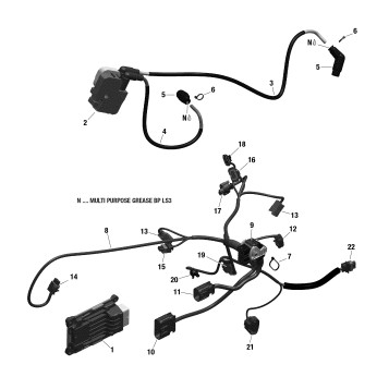 10- Engine Harness And Electronic Module - 850 EFI -  North Edition Only