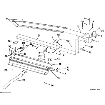 BOW ARM & DECK BRACKET GROUP
