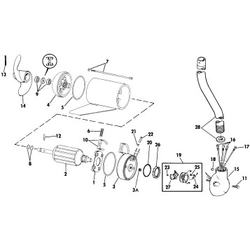 MOTOR AND ADAPTER GROUP / 24 VOLT