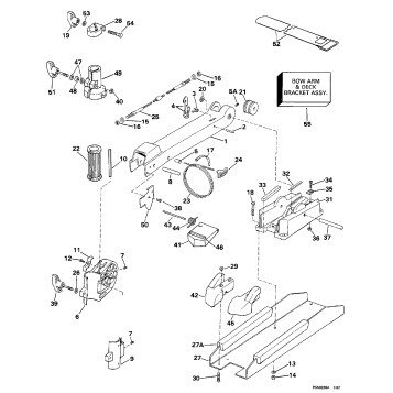 BOW ARM & DECK BRACKET GROUP