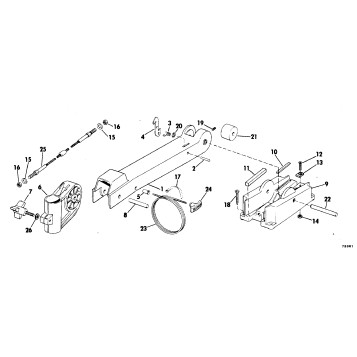 BOW ARM AND DECK BRACKET GROUP BOW MOUNT MODELS