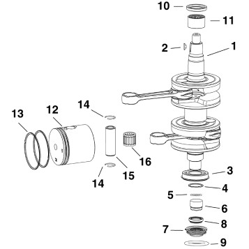 CRANKSHAFT & PISTONS