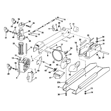 BOW ARM AND DECK BRACKET GROUP