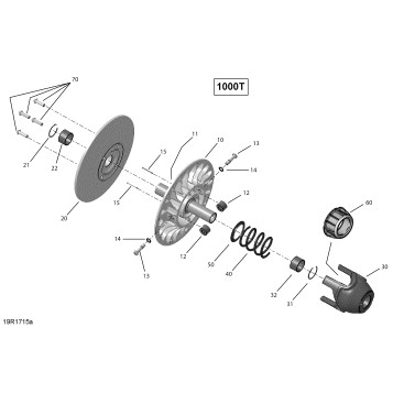 05- Transmission, Driven Pulley - Turbo