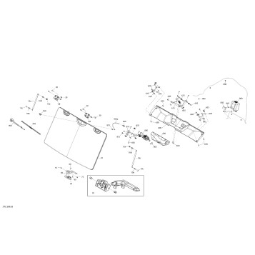09- Enclosure Cab - HD10 - XT CAB - North America - Windshield Section - Radio Support Parts