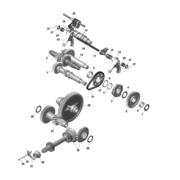 01- ROTAX - Gear Box 2 - 686 876 - Hua Yong- 1st Generation