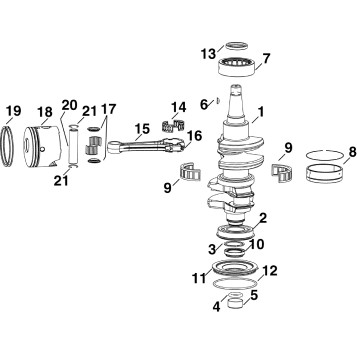 CRANKSHAFT & PISTONS