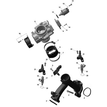 01- ROTAX - Air Intake Manifold And Throttle Body