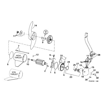 MOTOR & ADAPTER GROUP/24 VOLT -- STANDARD
