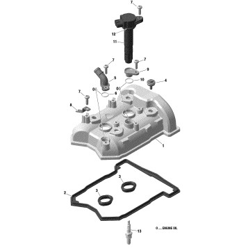 01 ROTAX - Engine - Valve Cover - 600 ACE
