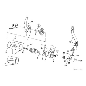 MOTOR & ADAPTER GROUP/24 VOLT -- PWM