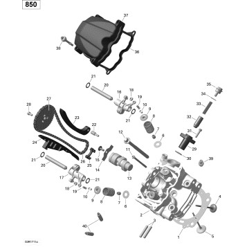 01- ROTAX - Cylinder Head, Front