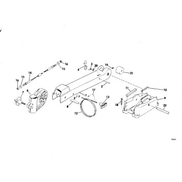 BOW ARM AND DECK BRACKET GROUP BOW MOUNT MODELS