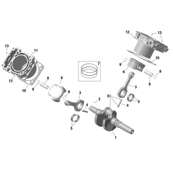 01- ROTAX - Crankshaft, Pistons and Cylinder