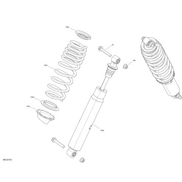 07- Front Shocks - XT - Boreal Green