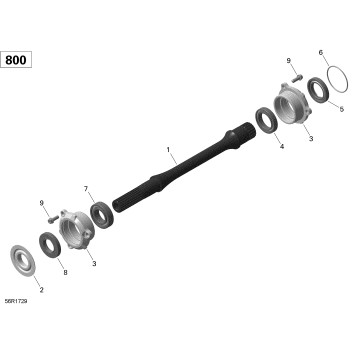08- Drive Shaft - 800R EFI