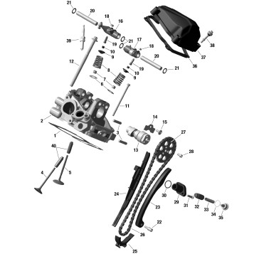 01- ROTAX - Rear Cylinder Head